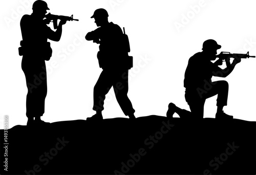 American army Guardians of Duty: Soldiers in Silhouette"