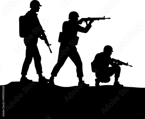 American army Guardians of Duty: Soldiers in Silhouette"