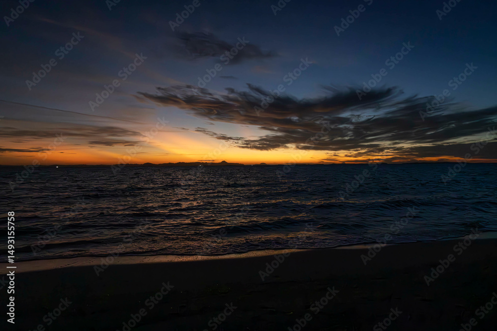 Obraz premium Amazing sunset @ Kimo resort, Indonesia