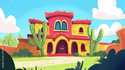 Vibrant Southwestern-Style House photo
