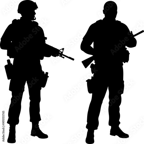American army Guardians of Duty: Soldiers in Silhouette"