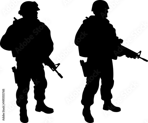 American army Guardians of Duty: Soldiers in Silhouette"