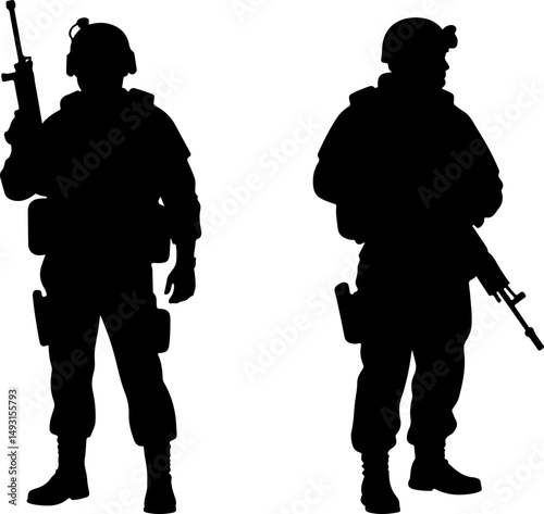 American army Guardians of Duty: Soldiers in Silhouette"