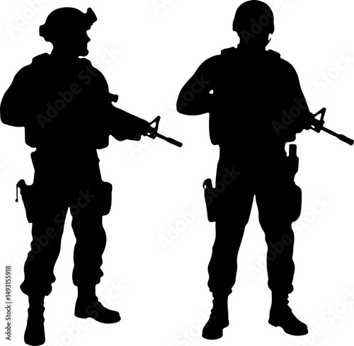 American army Guardians of Duty: Soldiers in Silhouette"