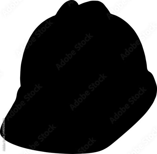 Construction Helmet Silhouettes Set"