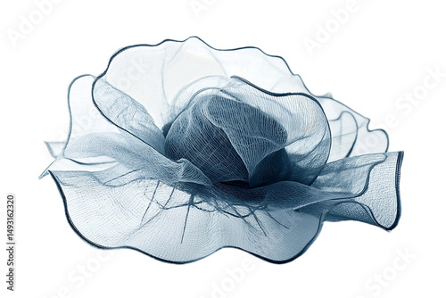 Classic fascinator with graceful net accents