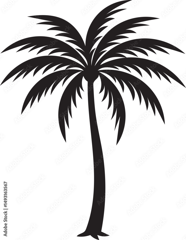 Obraz premium palm tree silhouette