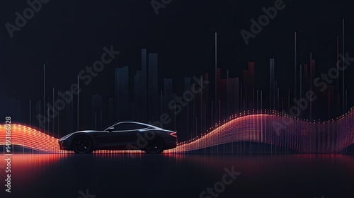 car's performance, tracking steady acceleration and occasional deceleration periods with clarity.