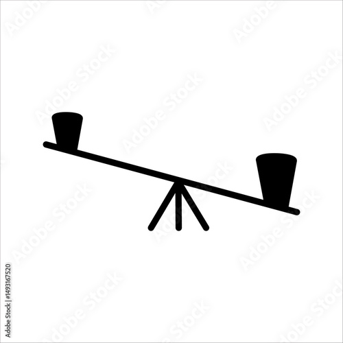 Law scale icon  Vector illustration, EPS10.