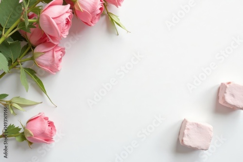 Empty, unblemished white surface, perfect for showcasing items , presentation, modern