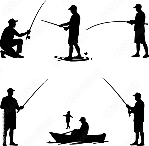 Silhouette of Gondolier on Boat


