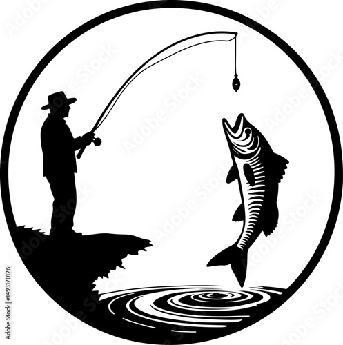 Silhouette of Gondolier on Boat

