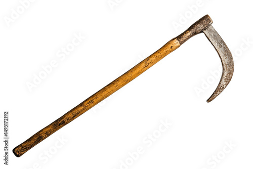Durable hoe with solid wooden grip