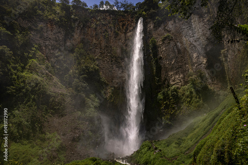 Giant Sipiso Piso Waterfall @ Berastagi, Indonesia