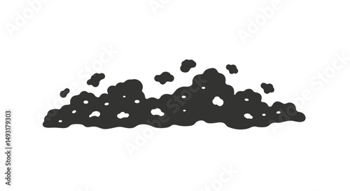 Abstract Dark Cluster Graphic Element