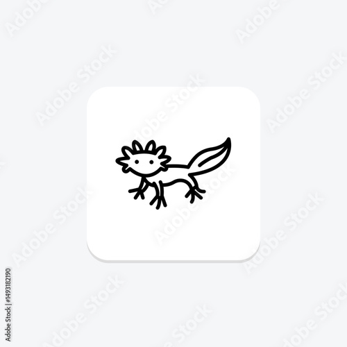 Axolotl, vector, pixel perfect, illustrator file