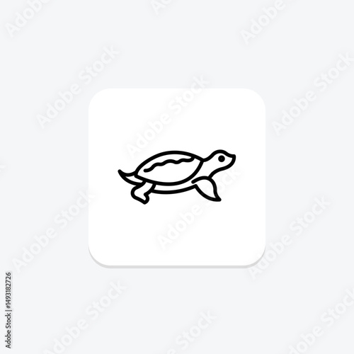 Softshell Turtle, vector, pixel perfect, illustrator file