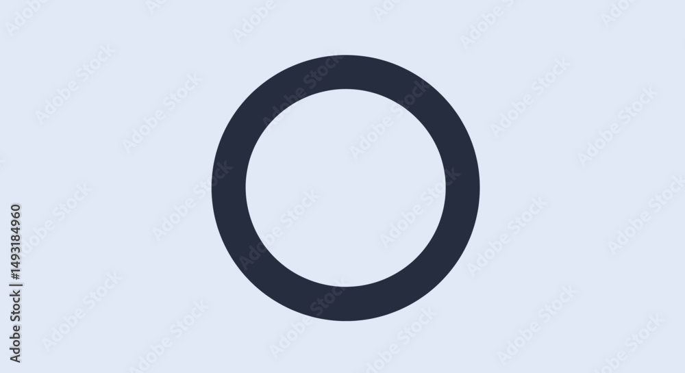 Simple Dark Circle Shape On Light Background Simple Dark Circle Shape On Light Background