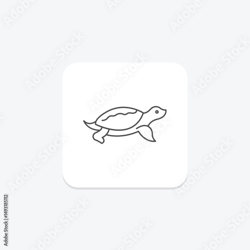 Softshell Turtle, vector, pixel perfect, illustrator file