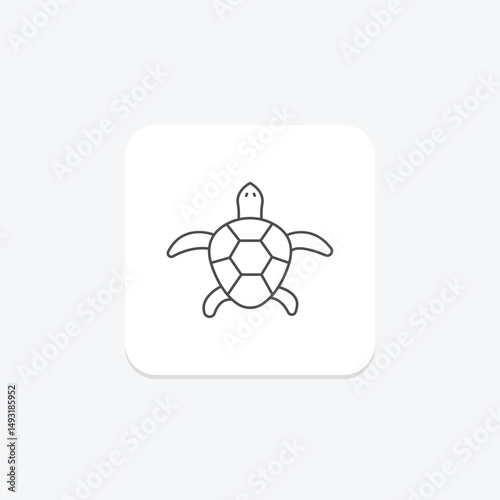 Map Turtle, vector, pixel perfect, illustrator file
