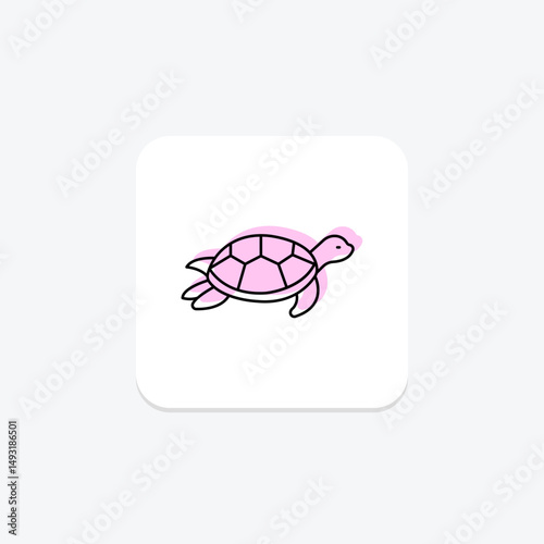 Red Eared Slider, vector, pixel perfect, illustrator file