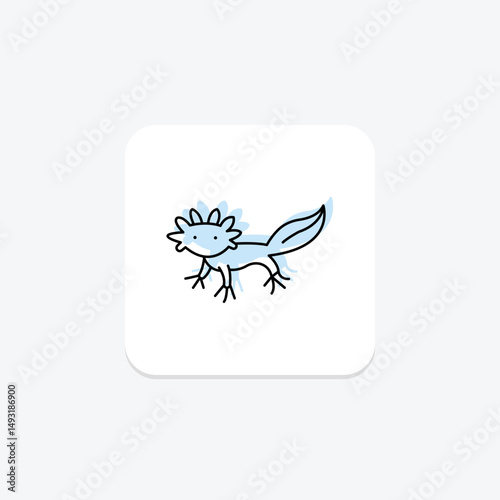 Axolotl, vector, pixel perfect, illustrator file