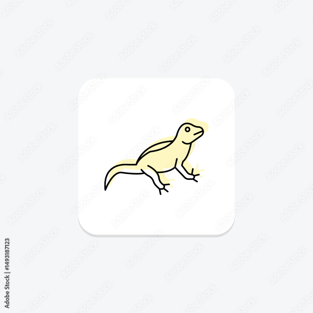 Fototapeta premium Agama, vector, pixel perfect, illustrator file