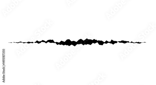 Abstract Horizontal Sound Wave Form