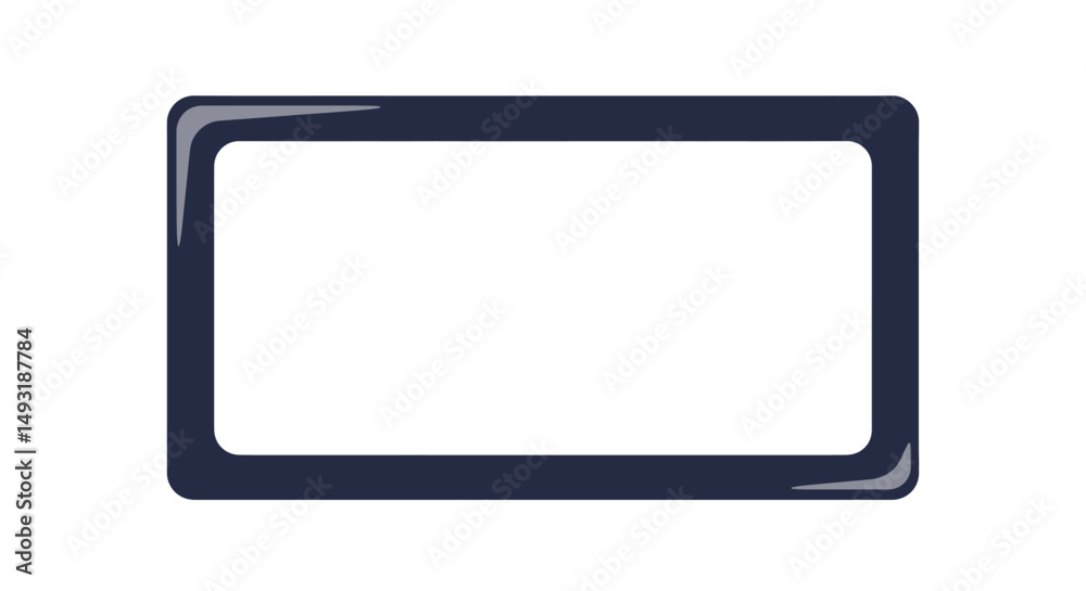 Blank Dark Gray Rectangle Frame Blank Dark Gray Rectangle Frame