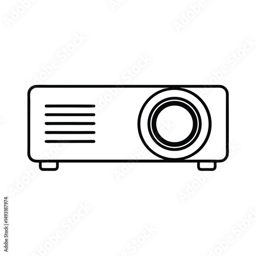 vector illustration of a video camera