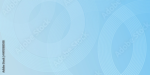 Wallpaper Mural Abstract minimalist banner background, pastel colorful, blue and white gradations. Circle effect style geometric simple art Torontodigital.ca