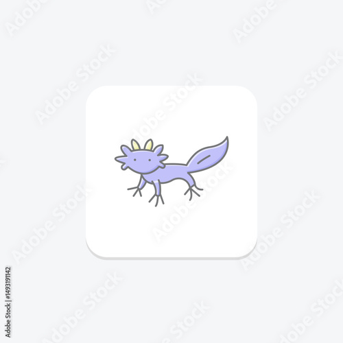 Axolotl, vector, pixel perfect, illustrator file