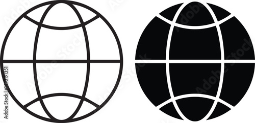 globe, wireframe globe, monochrome, minimalist, line art, vector style globes, spheres,