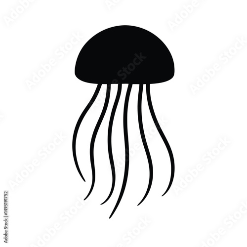 mushroom on black background