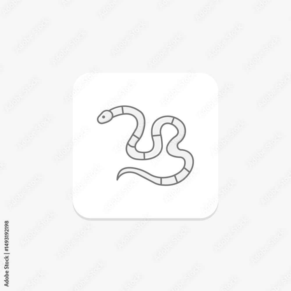 Fototapeta premium Coral Snake, vector, pixel perfect, illustrator file