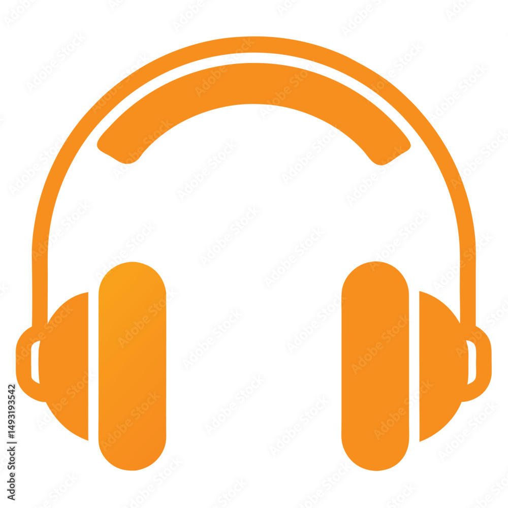 headphone vector image on white background headphone vector image on white background