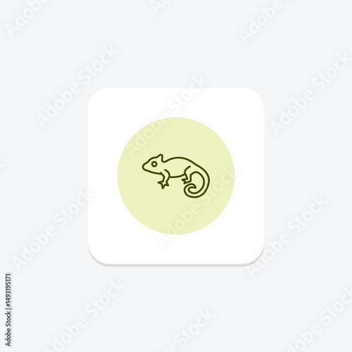 Chameleon, vector, pixel perfect, illustrator file