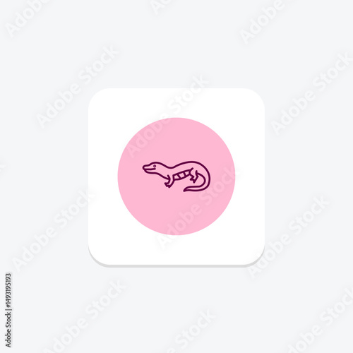 Blue Tongued Skink, vector, pixel perfect, illustrator file