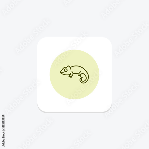 Panther Chameleon, vector, pixel perfect, illustrator file