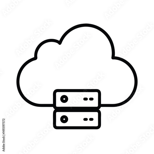 cloud computing concept illustration