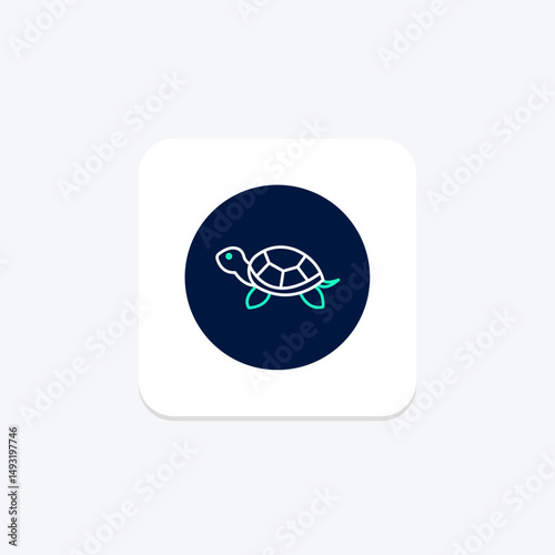 Painted Turtle, vector, pixel perfect, illustrator file