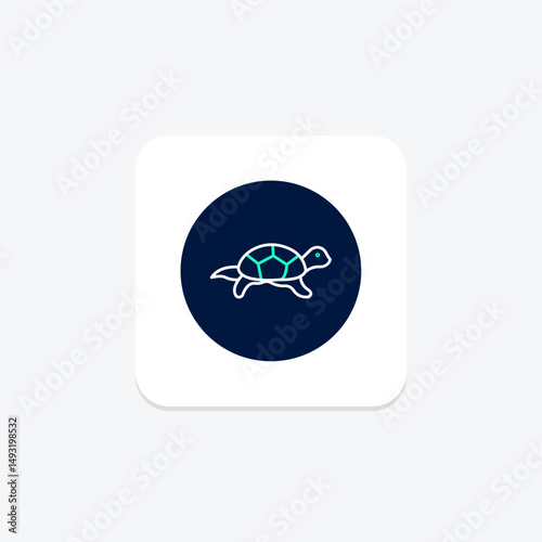 Pond Turtle, vector, pixel perfect, illustrator file