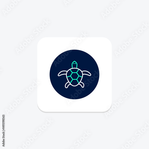 Map Turtle, vector, pixel perfect, illustrator file