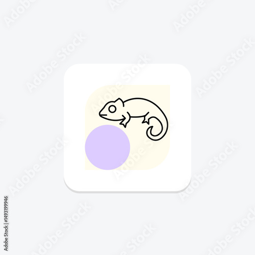 Panther Chameleon, vector, pixel perfect, illustrator file