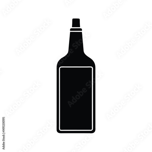 wine bottle vector illustration