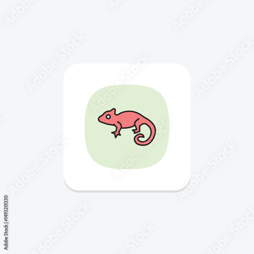 Chameleon, vector, pixel perfect, illustrator file