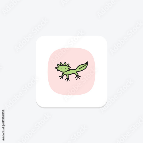 Axolotl, vector, pixel perfect, illustrator file