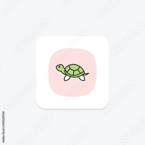 Painted Turtle, vector, pixel perfect, illustrator file