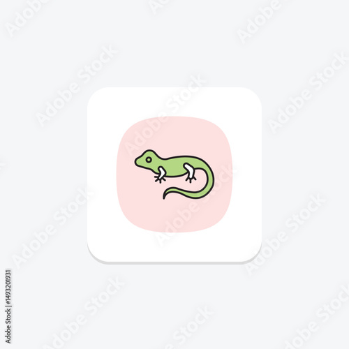 Veiled Chameleon, vector, pixel perfect, illustrator file