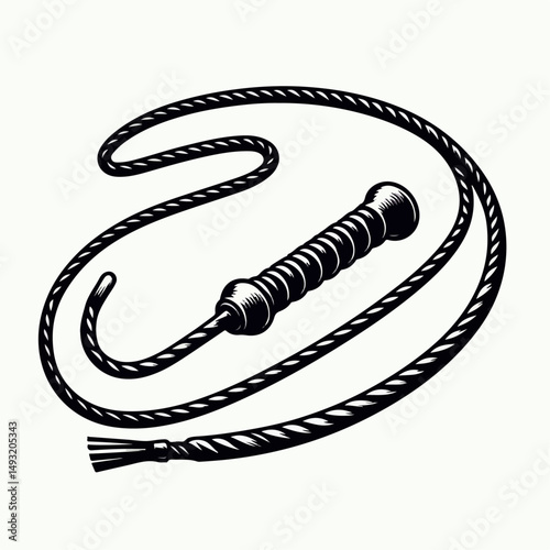 whip vector illustration 